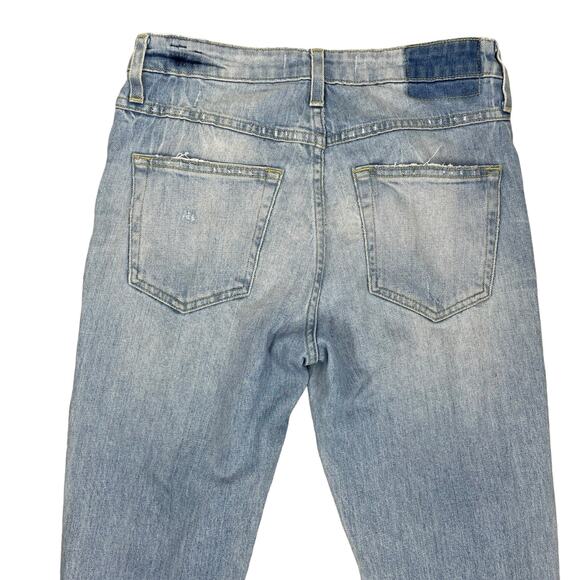 AMO Babe High Rise Straight Leg Crop Jeans Sweet Cheeks Size 27 - Picture 7 of 10